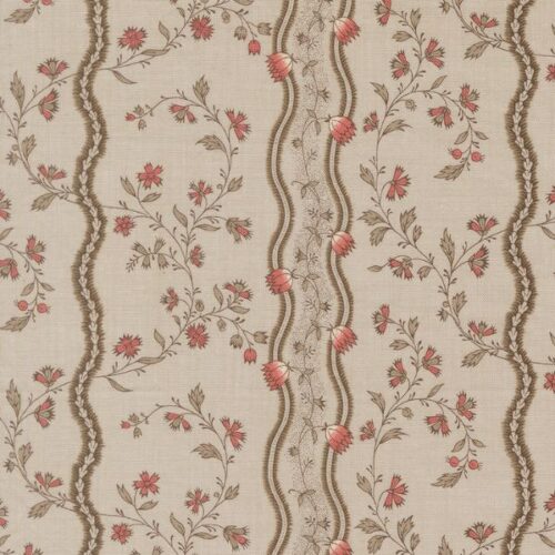 13993 16 Jonquille Stripes Floral Smoke, Fleur de Paris by French General