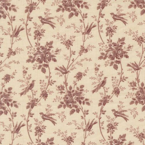 13996 13 Oiseaux Florals Birds Lavender, Fleur de Paris by French General