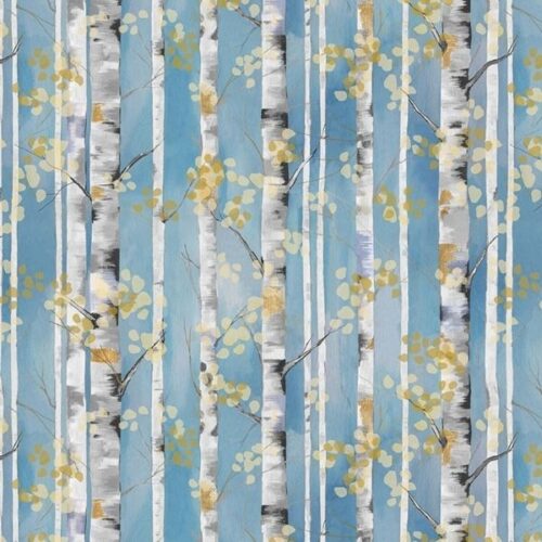 8649-79 Birch Trees, Behind Blue Eyes by Funny Girl