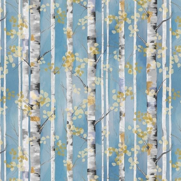 8649-79 Birch Trees, Behind Blue Eyes by Funny Girl