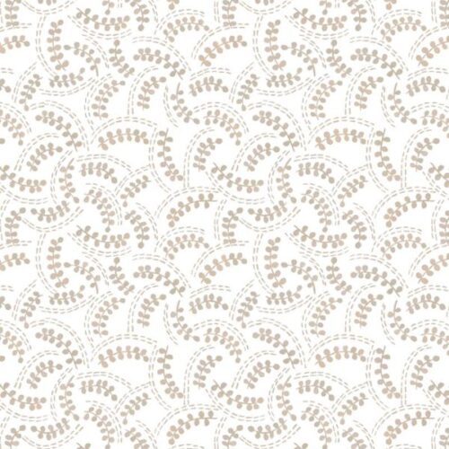 A994A Cream Fronds, Porcelain and Sea Glass by Stuart Hillard