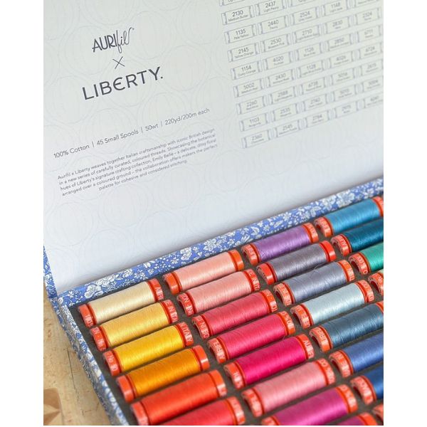 Aurifil X Liberty Thread Collection (LL50RB45), Aurifil Thread Set