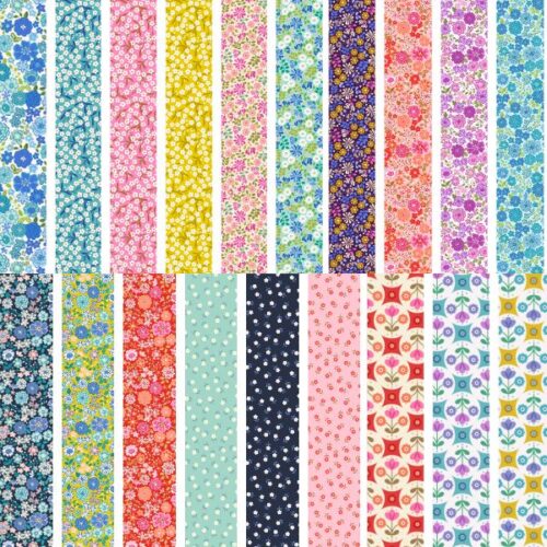 Boho Blooms Fat Quarter Pack (19 pieces) by Lewis & Irene