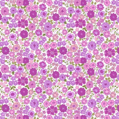 L16.B Boho Blooms Pretty Purples, Boho Blooms by Lewis & Irene