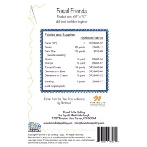 Dino Roar Quilt Pattern by Brett Blumenthal