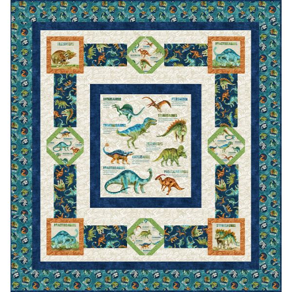 Dino Roar Quilt Kit by Brett Blumenthal