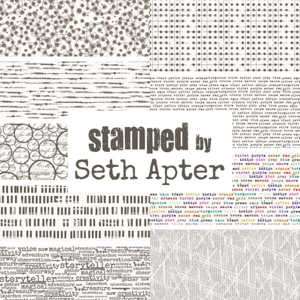 Stamped fabrics by Seth Apter
