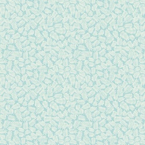 A983.B Mini Leaves on Blue, Botanical Oasis by Lewis & Irene