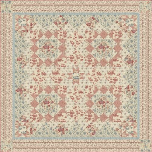 Parc Mignert Quilt Kit, Fleur de Paris by French General FGFP002