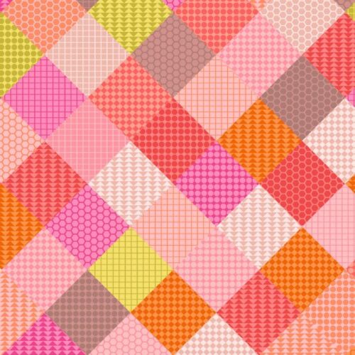 A974.B Patchwork Pinks, Animal Alphabet by Lewis & Irene