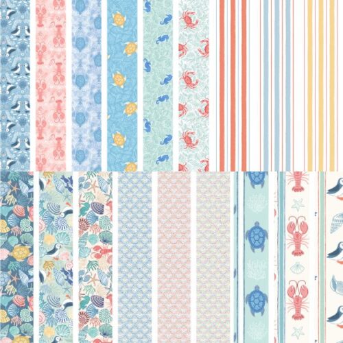 Seas the Day Fat Quarter Pack by Lewis & Irene