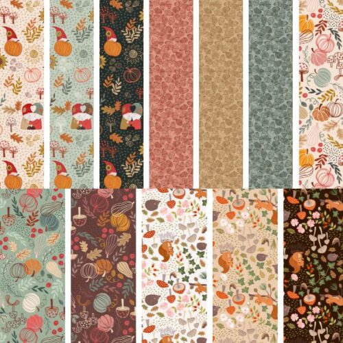 Snuggle Up Season Flannel, Full Collection: Fat Quarter Pack (12pcs)