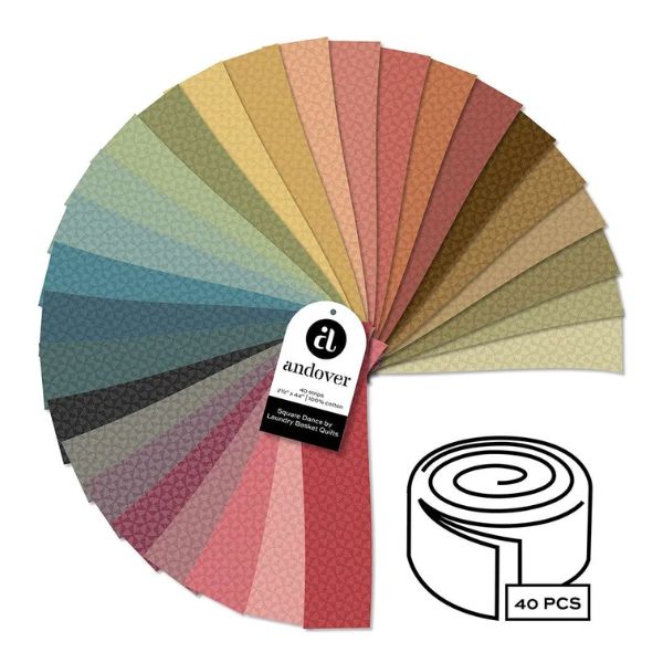 Square Dance 2.5" Strips by Edyta Sitar