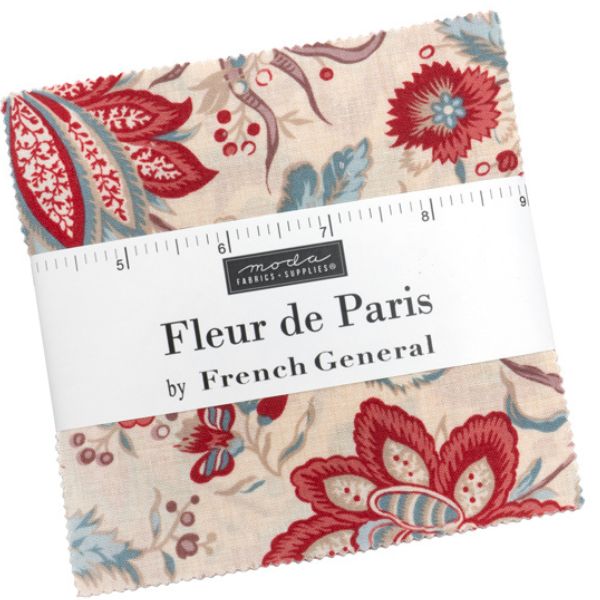 Fleur de Paris 5" Charm Pack (42 pcs) by French General