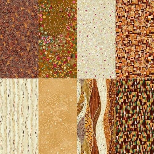 Golden Yellows Fat Quarter Pack by Makower (8 pieces) (Cut in house)