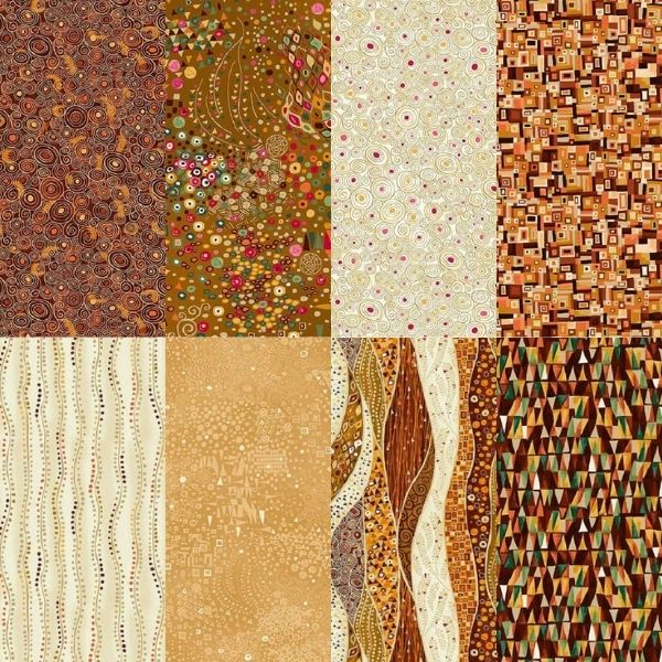 Golden Yellows Fat Quarter Pack by Makower (8 pieces) (Cut in house)