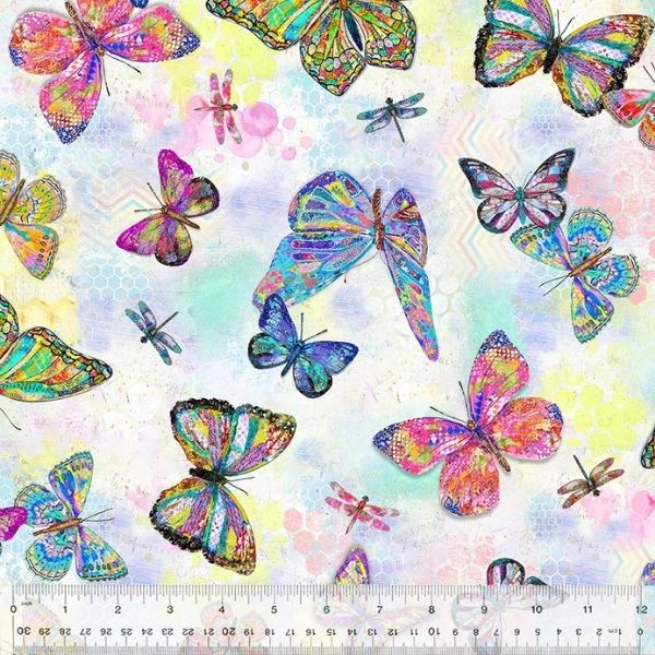 54841D-1114 Flutter Multi, Shine On by Jennifer Lambein