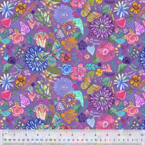 54842D-6108 Collage Purple, Shine On by Jennifer Lambein