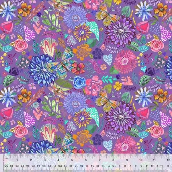 54842D-6108 Collage Purple, Shine On by Jennifer Lambein