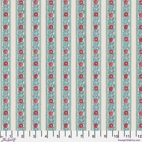 PWWM149.PLUM Fruit Stripe, Lodden by Morris & Co.