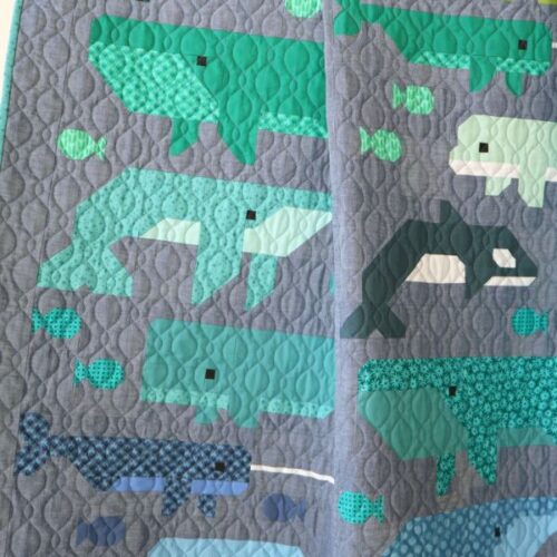 Whale Watching Quilt Kit, Scenery by Elizabeth Hartman