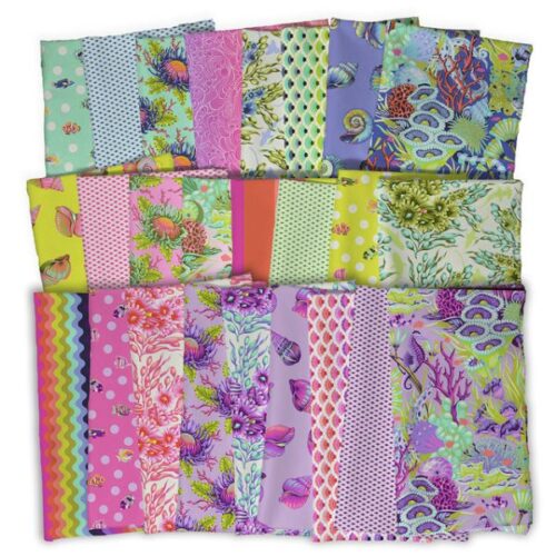 Floral Reef Fat Quarter Pack (25 pieces) by Tula Pink (Cut in House)