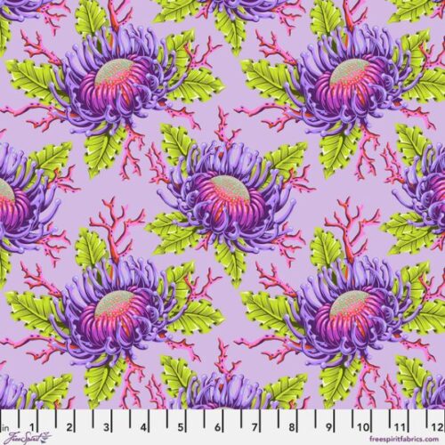 PWTP265.Ultraviolet, Floral Reef by Tula Pink