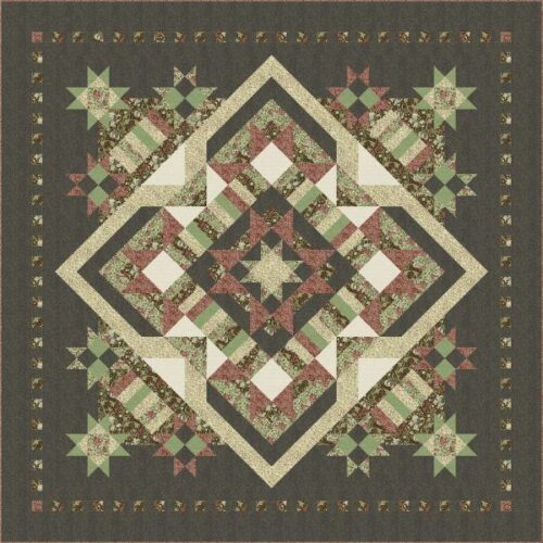 Glorious Quilt Kit Dark, Suffolk Holiday Collection by Morris & Co.