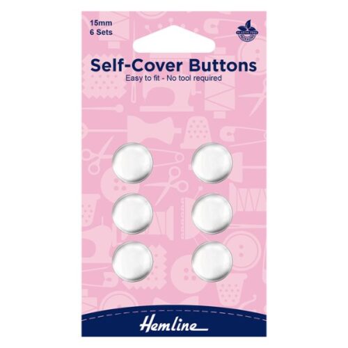 H473.15 Self-Cover Buttons Metal Top 15mm