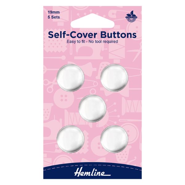 H473.19 Self-Cover Buttons Metal Top 19mm
