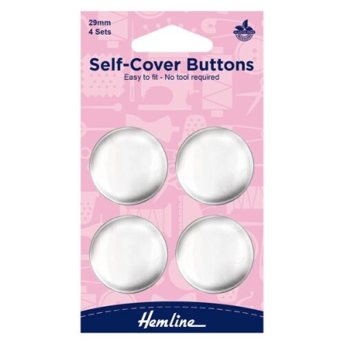 H473.29 Self-Cover Buttons Metal Top 29mm