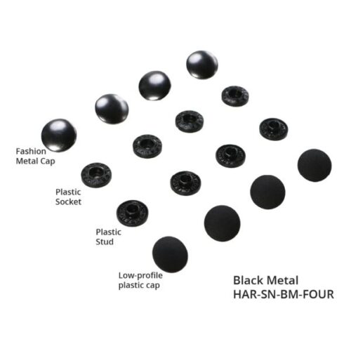 HAR-SN-BM-FOUR Black Tool-Free Snaps Pack of 4