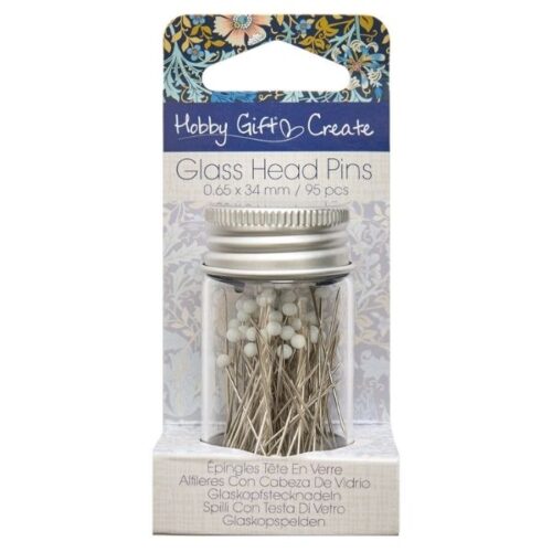 HGC679.01 Glass Head Pins (0.65mm x 34mm) - 95 Pins