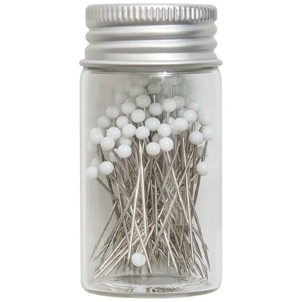 HGC679.01 Glass Head Pins (0.65mm x 34mm) - 95 Pins