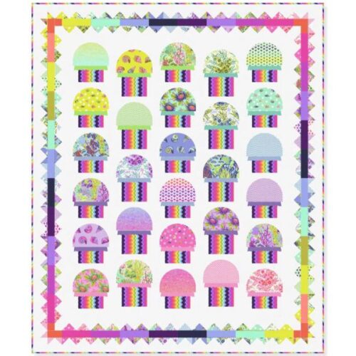 Jellyfishing Quilt Kit, Floral Reef by Tula Pink