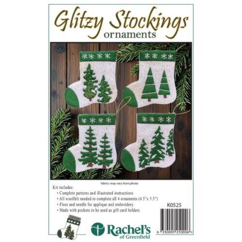 RK0525 Glitzy Stocking Ornament Kit Rachel's of Greenfield