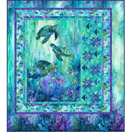 Starfish Quilt Kit, Coral Reef by Deborah Edwards and Melanie Samra PTN3597