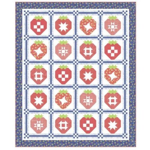 Strawberry Sampler Quilt Kit, Fruit Salad by Corey Yoder
