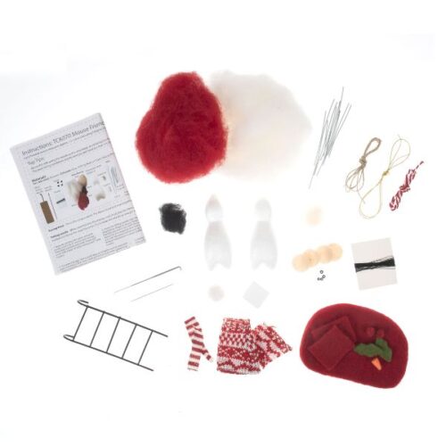 TCK070 Needle Felting Kit Mice Friends Duo