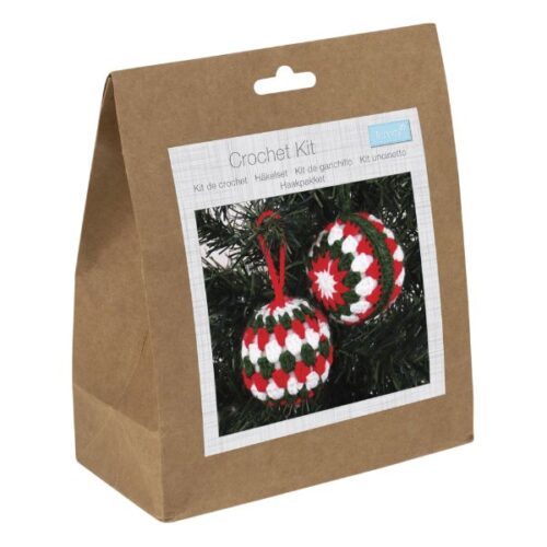 TCRK001 Crochet Kit Baubles Festive