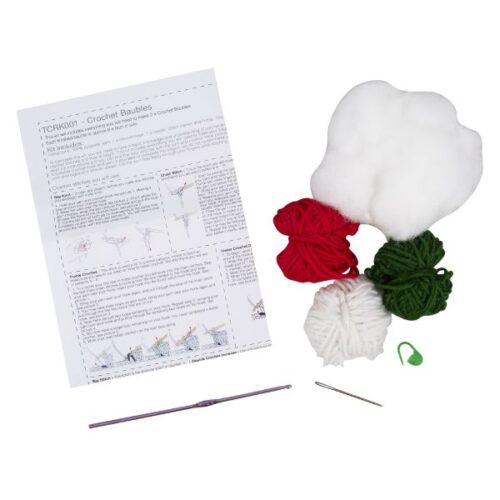 TCRK001 Crochet Kit Baubles Festive