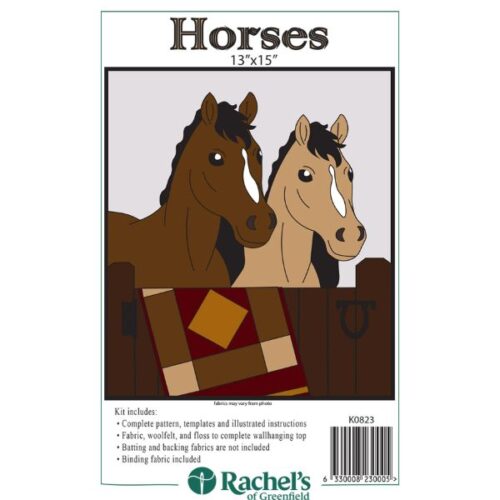 RK0823 Horses Wall Hanging Kit: Rachel's of Greenfield