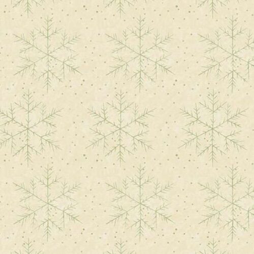 10300-LG Snowflake Cream, Snow Flurry by Edyta Sitar