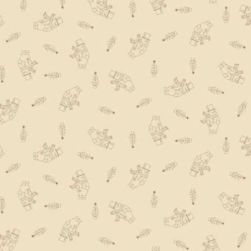 10316-N Snowman Cream, Snow Flurry by Edyta Sitar
