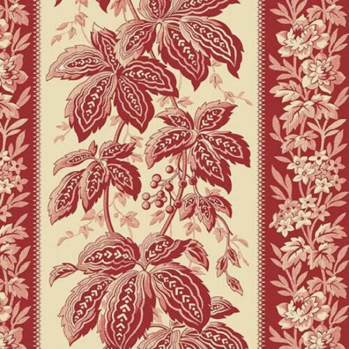10344-R Holiday Vine Cranberry, Jingle Bell by Edyta Sitar