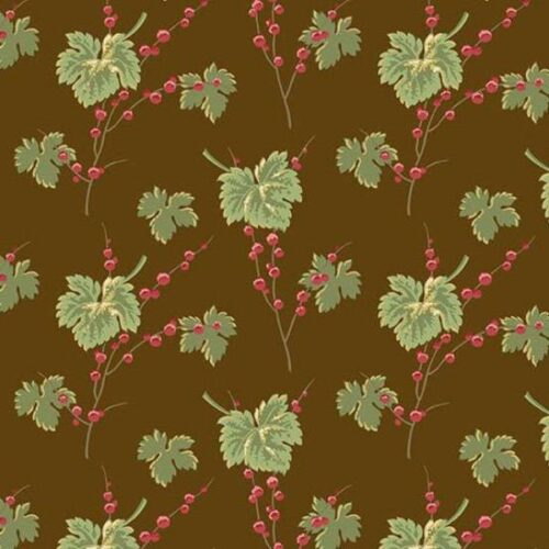 10345-N Leaves and Berries Dark Chocolate, Jingle Bell by Edyta Sitar