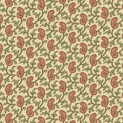 10348-L Paisley Vine Buttercream, Jingle Bell by Edyta Sitar