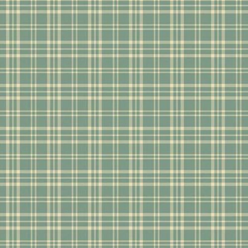 10356-B Pajama Plaid Vintage Blue, Jingle Bell by Edyta Sitar