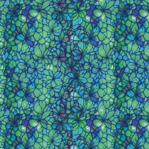 16240202-02 Stained Glass Petals Turquoise, Sonny in the Sunflowers by Camelot Fabrics