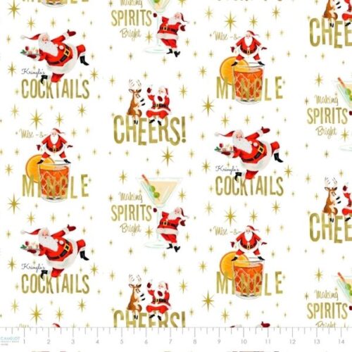 19010101 White, North Pole Social Club Collection by Camelot Fabrics